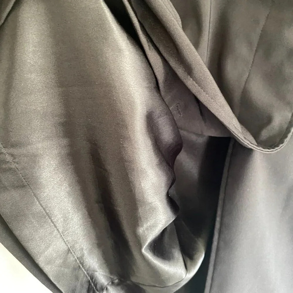 JONES New York Black Dressy  Lined Trench Coat Size 16 - Picture 9 of 15